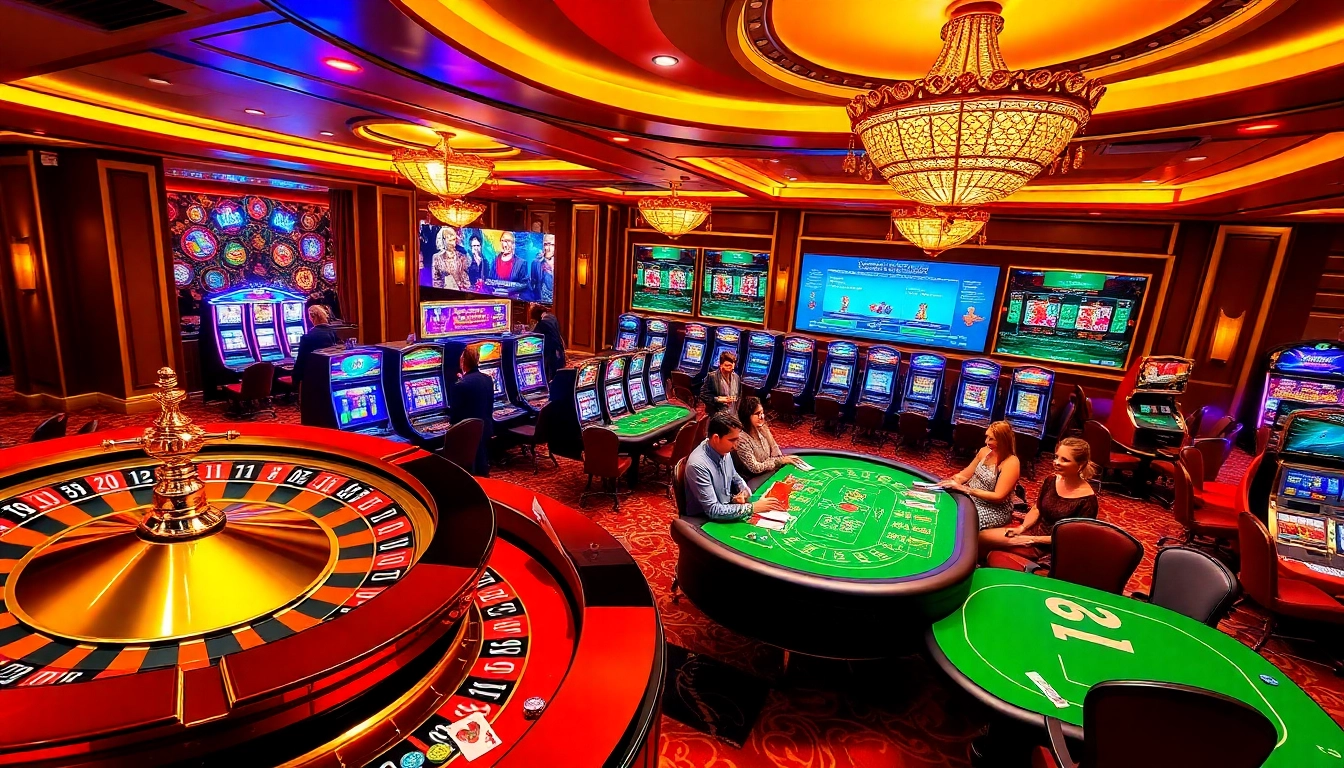 Experience the thrill of 68VIP with vibrant casino games, roulette wheels, and poker excitement.