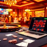 Experience the excitement of online gambling with GG88, featuring poker chips and roulette wheels in action.