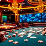 Engage in a thrilling 99win game experience at a luxurious casino table.