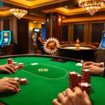 Experience King 88 excitement at a luxurious casino table with poker chips and cards.