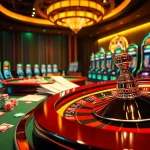 Experience excitement with LODE88's dynamic online casino featuring vibrant chips and games.