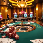 High-stakes casino excitement at MM99 with vibrant poker chips and roulette wheel.