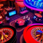 Experience the thrill of Ku bet with vibrant casino tables and exciting gaming action.