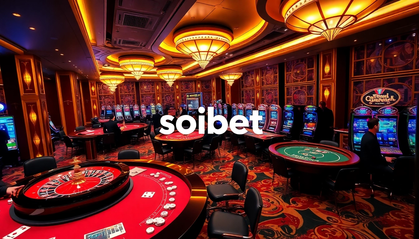Exciting casino scene at SOIBET ไทย with engaging dealers and thrilling games.