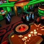 Players enjoying an exciting atmosphere at 79king's vibrant casino tables.