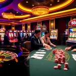 Experience the excitement of casino games at 555WIN with dynamic casino visuals.