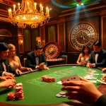 Experience the excitement of gambling at OK, featuring poker tables and roulette wheels.