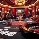 Engaging scene of a modern casino table featuring KU88 poker chips and players in action.