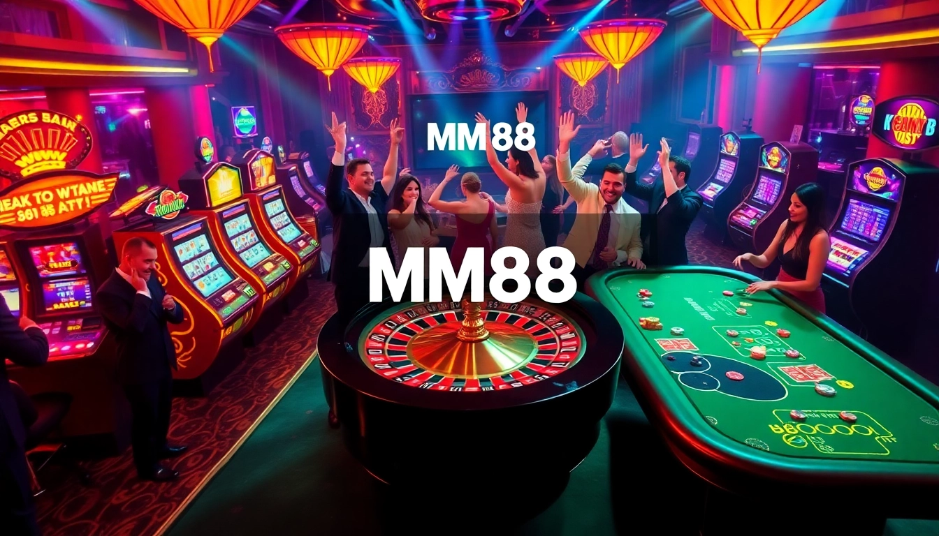 Experience thrilling moments at MM88 casino with vibrant gaming tables and dazzling slots.