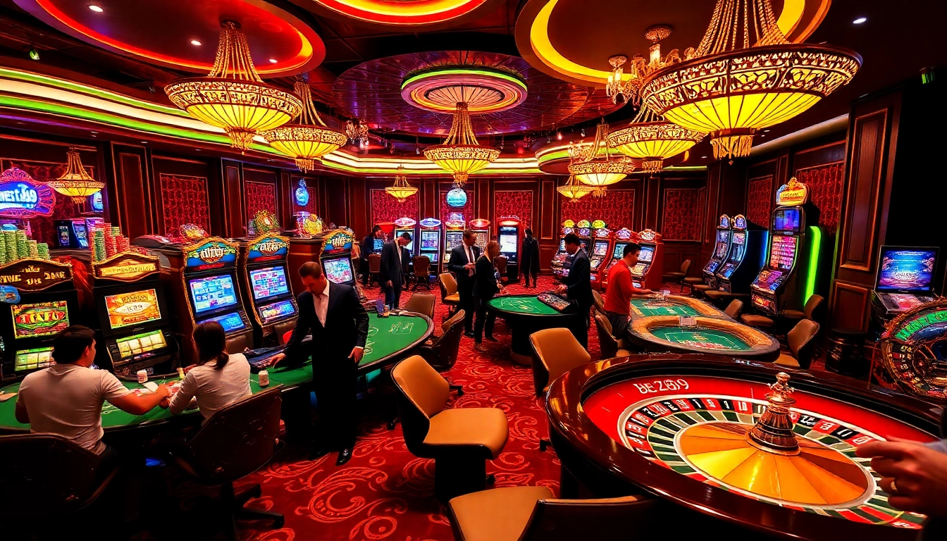 Experience the thrill of betting at bet789, with vibrant tables and excited players in action.