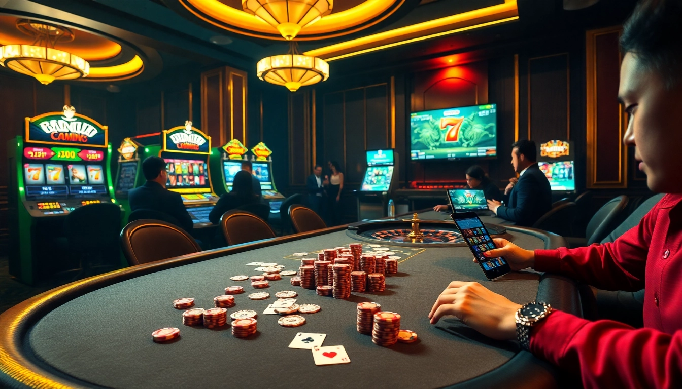 Experience thrilling games at Sumclub casino table with vibrant poker chips and cards.