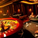 Experience thrilling gameplay with rr99 at a luxurious casino table under dazzling lights.