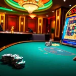 Experience thrilling gameplay at XX 88 with poker chips and roulette in a luxurious casino setting.