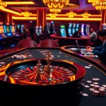 Players engaging with exciting games on rikvip's vibrant casino interface, showcasing luxury and excitement.