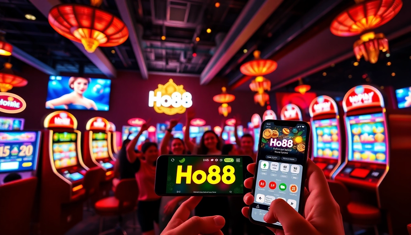 Exciting online gambling experience at Ho88 casino platform with vibrant games.