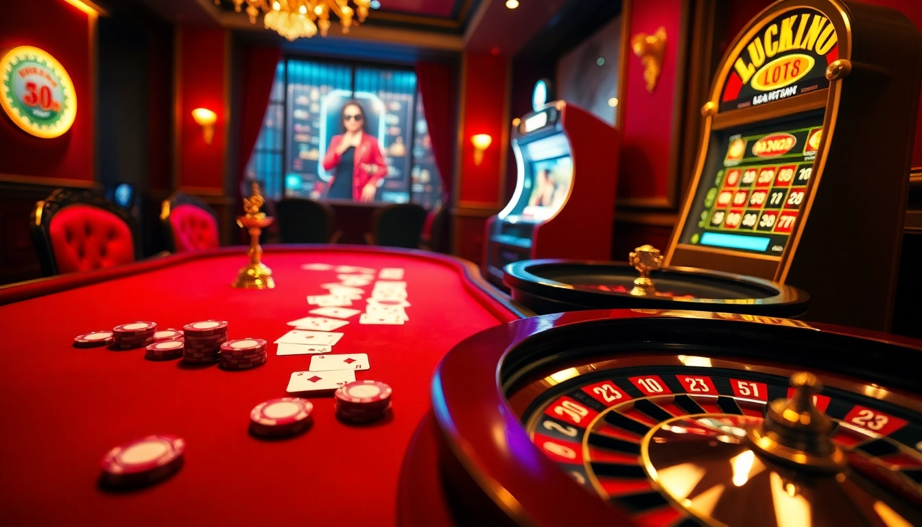 Experience the excitement of trang chủ luck8 with vibrant poker chips and a luxurious casino table.