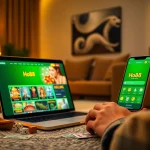 Exciting online gaming experience with Ho88 platform in a cozy setting.