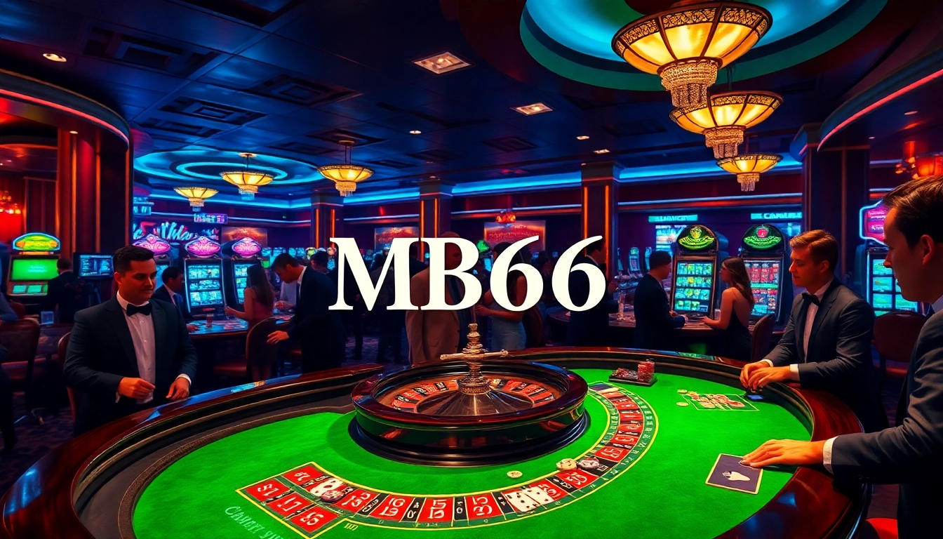 Experience the thrill of the MB66 casino atmosphere, featuring exciting games and eager players.