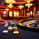 Experience thrilling gameplay at abc8 with poker tables and exciting roulette wheels in a vibrant casino atmosphere.