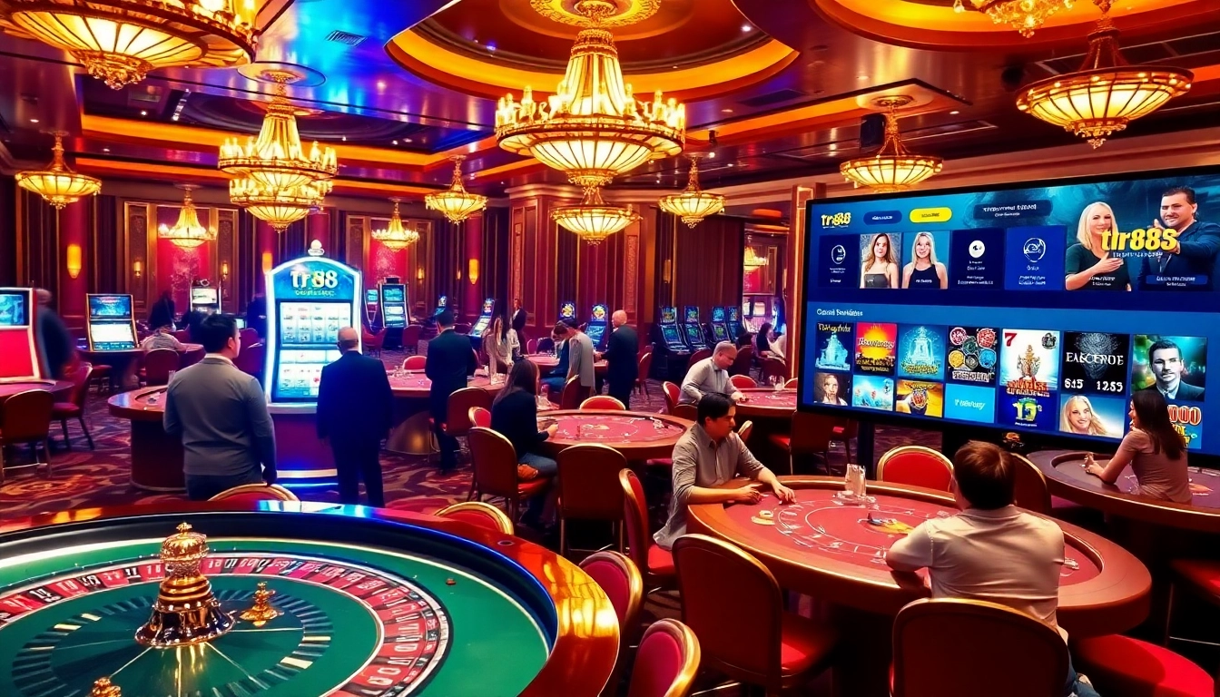 Experience the thrill of tr88 with exciting gambling gameplay at elegant casino tables.