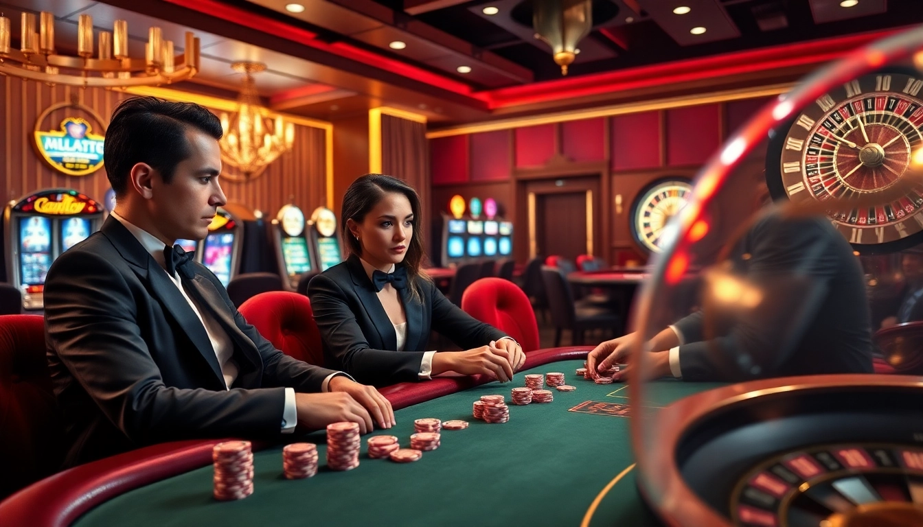 Players enjoying a thrilling game of poker at 789f casino, betting chips in action.