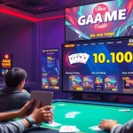 Engaging online gaming scene for game bài đổi thưởng with captivating graphics and players.