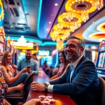 Nohu90 engaging digital casino scene highlighting diverse gaming experiences and user excitement