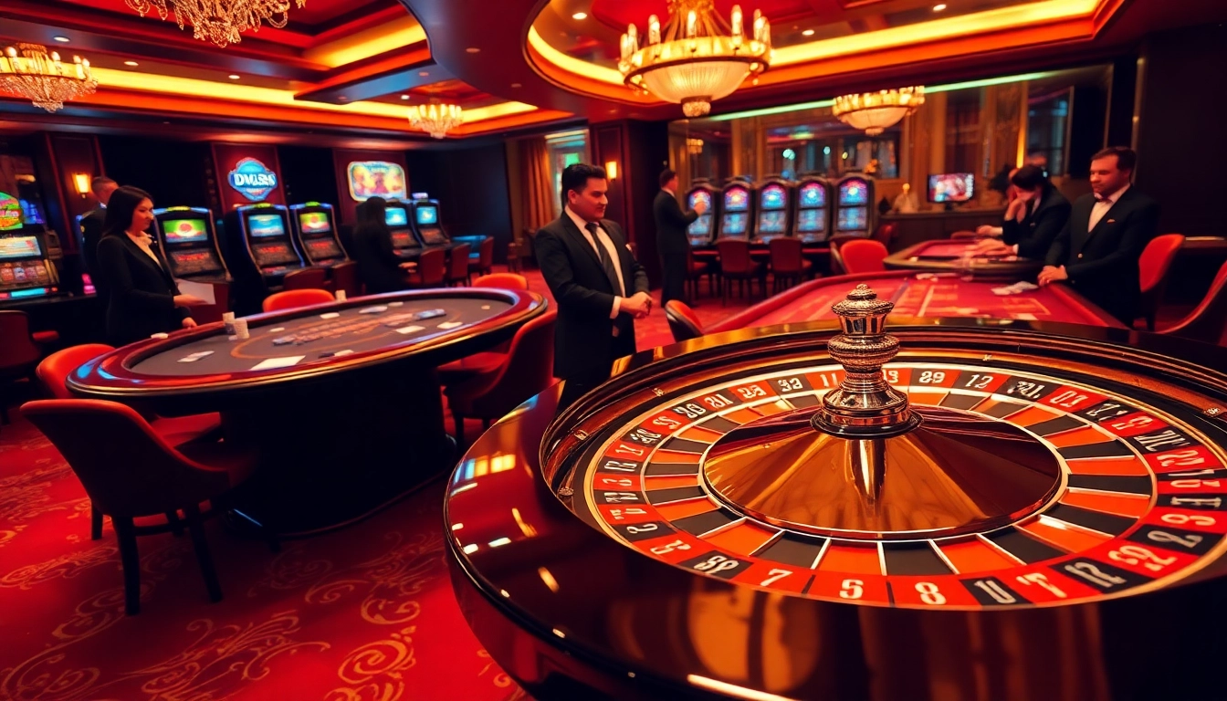 Experience the thrill of winning big at DU88 in a luxurious casino environment filled with poker chips and roulette.