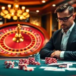 Experience the thrill of gambling with FLY88 at an elegant casino table.