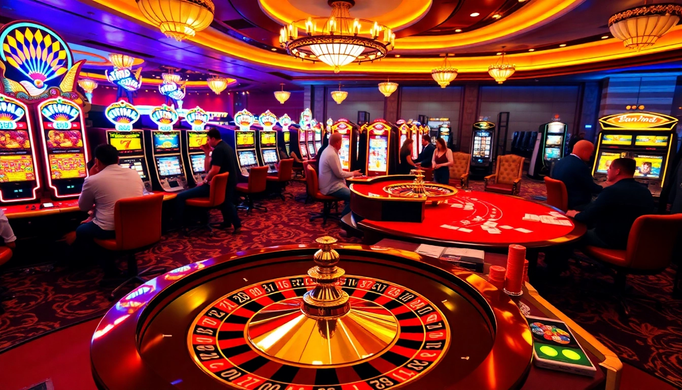 Experience the thrill of gambling at https://888vina.com/ with vibrant slot machines and poker tables.