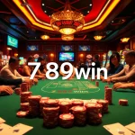 Exciting poker action at 789win casino with players and vibrant atmosphere.