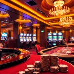 Players engaged at the 32win casino tables, experiencing excitement and high-stakes gambling.