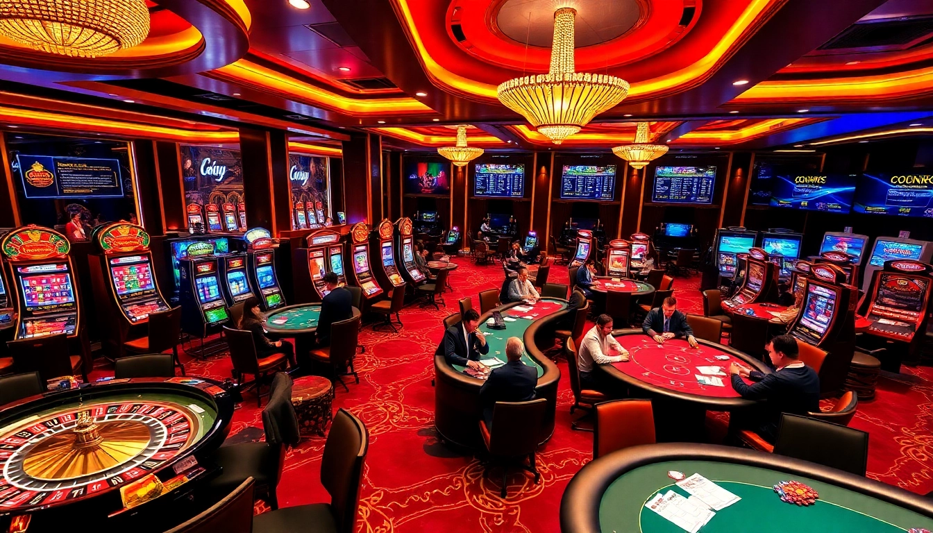 Experience the thrill of gambling at https://188v.bz/ with vibrant casino tables and engaged players.