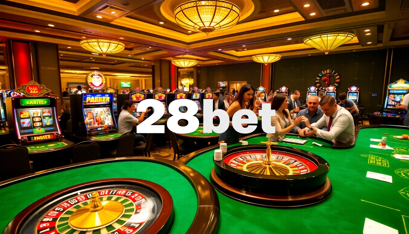 Feel the excitement with 28bet's thrilling gameplay at luxurious casino tables.