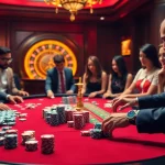 Engage with the excitement of gambling at https://uu88xpj.com/ featuring vibrant poker chips and a roulette wheel.
