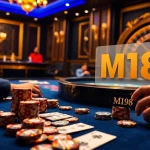 Players engaging in thrilling poker action at a M98 casino table surrounded by luxury.