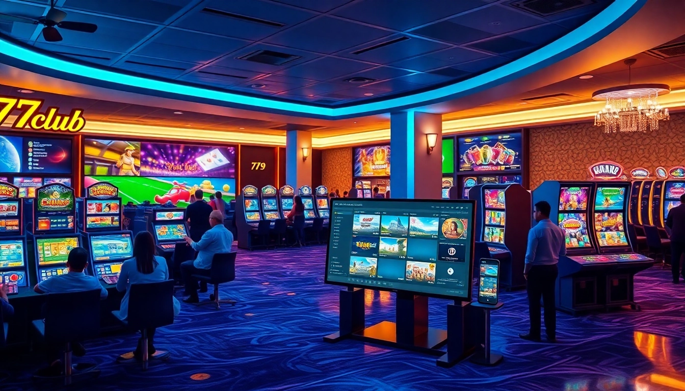Exciting scene of 789club online casino showcasing vibrant games and user-friendly interface.