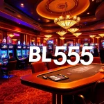Experience excitement at BL555 with vibrant slot machines and high-stakes poker games.