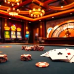 Experience thrilling games at kim88 with exciting poker and slot machines in a vibrant casino atmosphere.