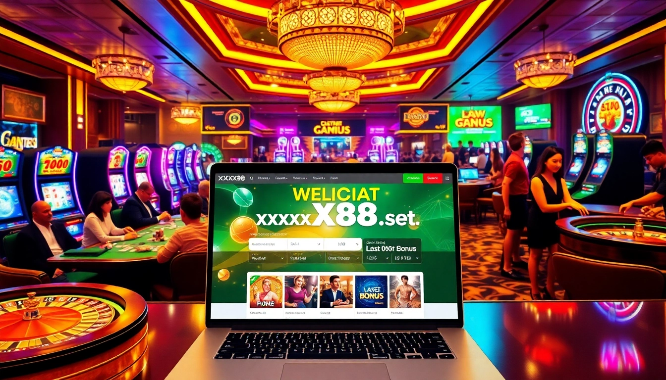 Players enjoying a thrilling gaming session at https://xx88.se.net/ with vibrant casino action and rich atmosphere.