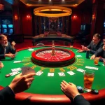 Players betting at an extravagant XX88 casino, featuring poker, roulette, and vibrant slot machines.