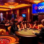 Players enjoying a thrilling poker game at https://gg88.cool/, surrounded by vibrant casino visuals