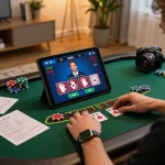 UU88 player strategizing while enjoying live dealer blackjack on tablet