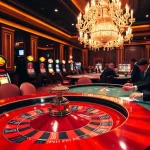 Players enjoying their bets at trang chủ 33win casino with roulette and poker tables.