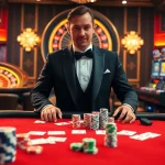 Experience the excitement of gambling at lv88 casino with cards, chips, and a roulette wheel.