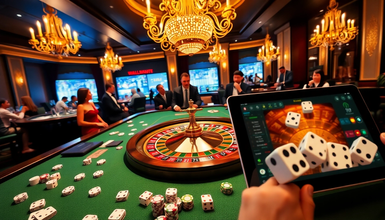 Gamble in style with exciting casino visuals from https://w188.today/ featuring poker tables and roulette wheels.