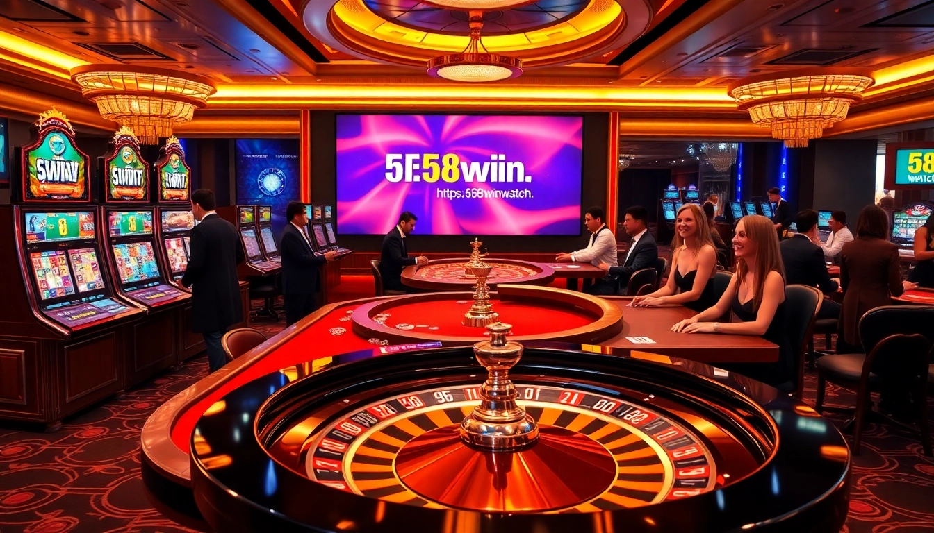 Experience thrilling gameplay at https://58win.watch/ with vibrant slots and poker tables.