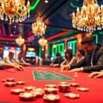 Experience high-stakes gaming excitement at https://pu88.gr.com/ with poker players and vibrant casino atmosphere.