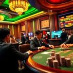 Players enjoying an exciting game at Sunwin's luxurious casino table.