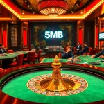 Gamblers placing bets at a luxurious casino table while exploring 5MB betting strategies.